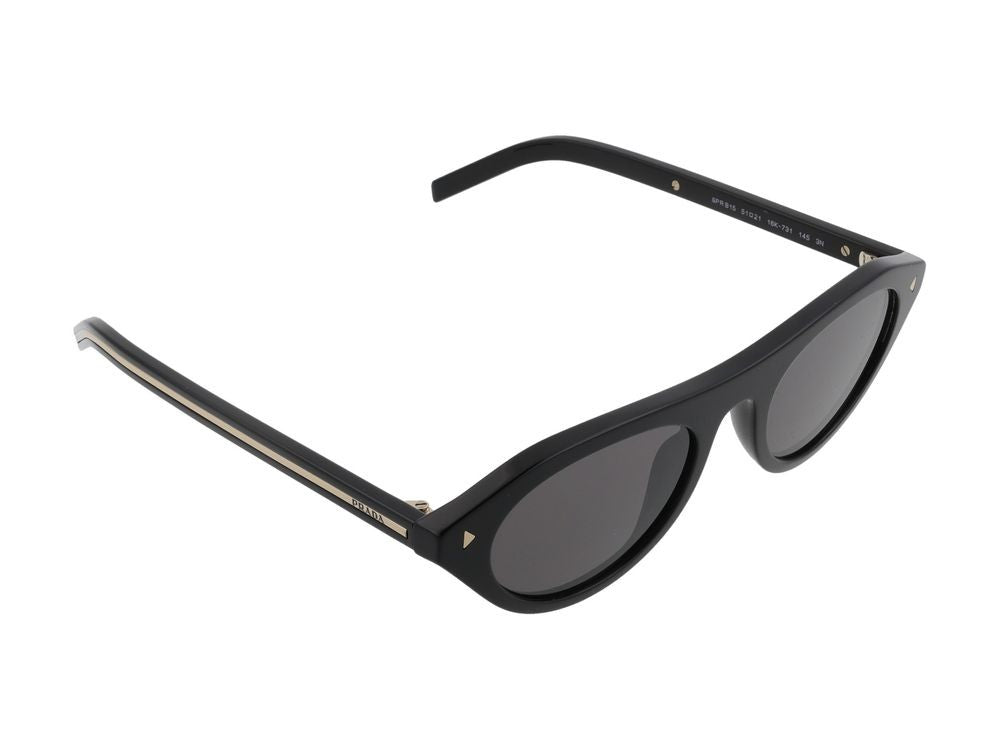 Prada Black 0Pr B15s Acetate Cat-Eye Sunglasses