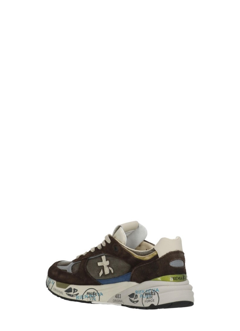 Premiata Brown Mase25 Suede Inserts Sneakers
