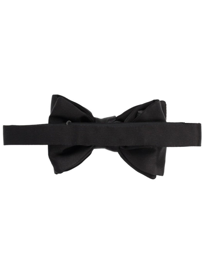 Tom Ford Pre-Tied Black Silk Mulberry Bow Tie