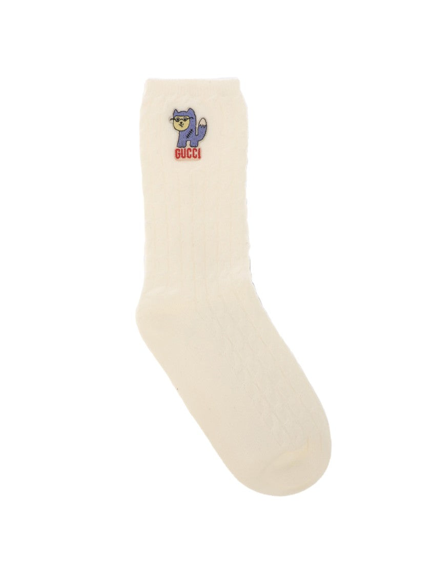 Gucci Treccina Logo Socks
