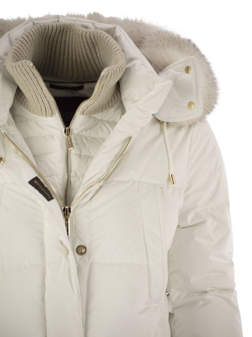 Moorer Talassa-Stp - Long Down Jacket With Hood
