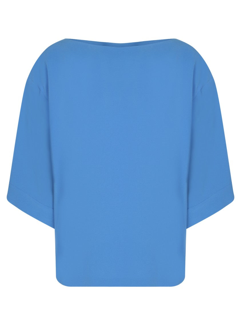 Alberto Biani Blue Triacetate-Polyester Top