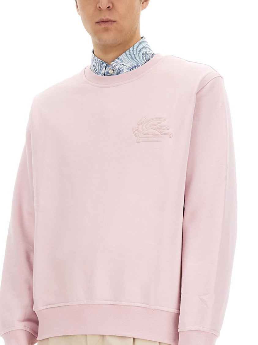 Etro Relaxed-Fit Cotton Blend Sweatshirt With Elegant Logo