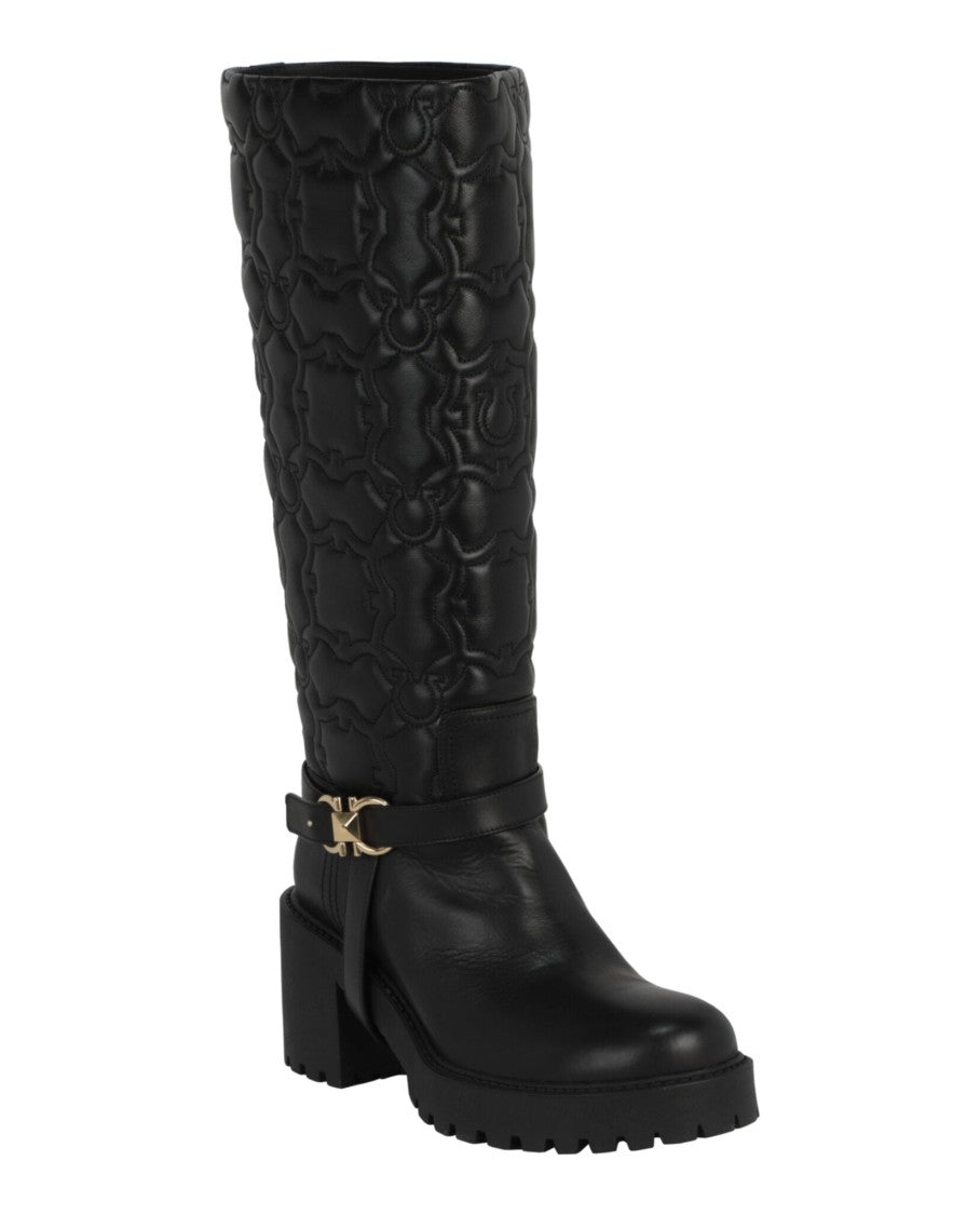 Ferragamo Shiran Knee-High Leather Boot