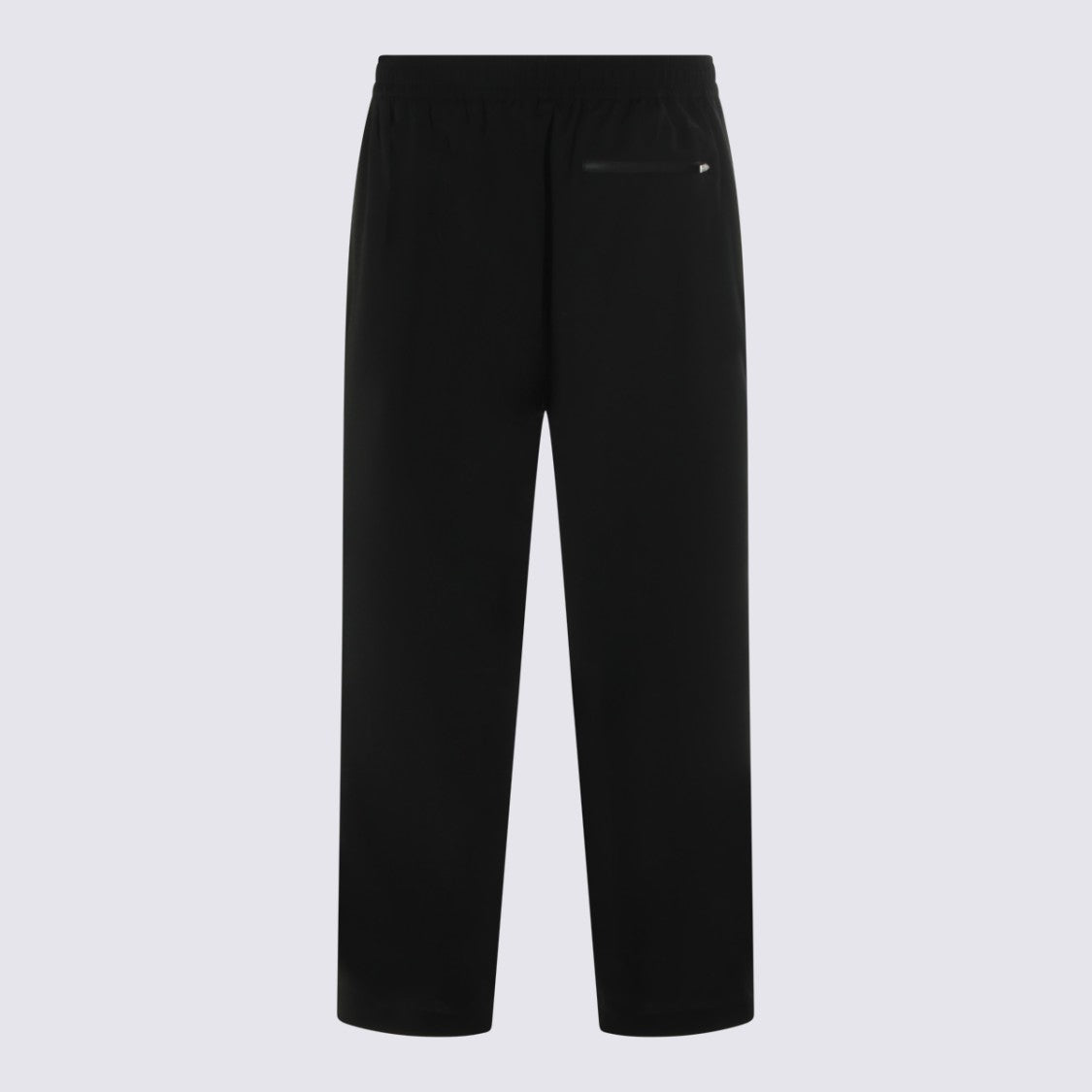 Laminar Straight-Leg Trousers With Elastic Waistband And Zippered Pockets