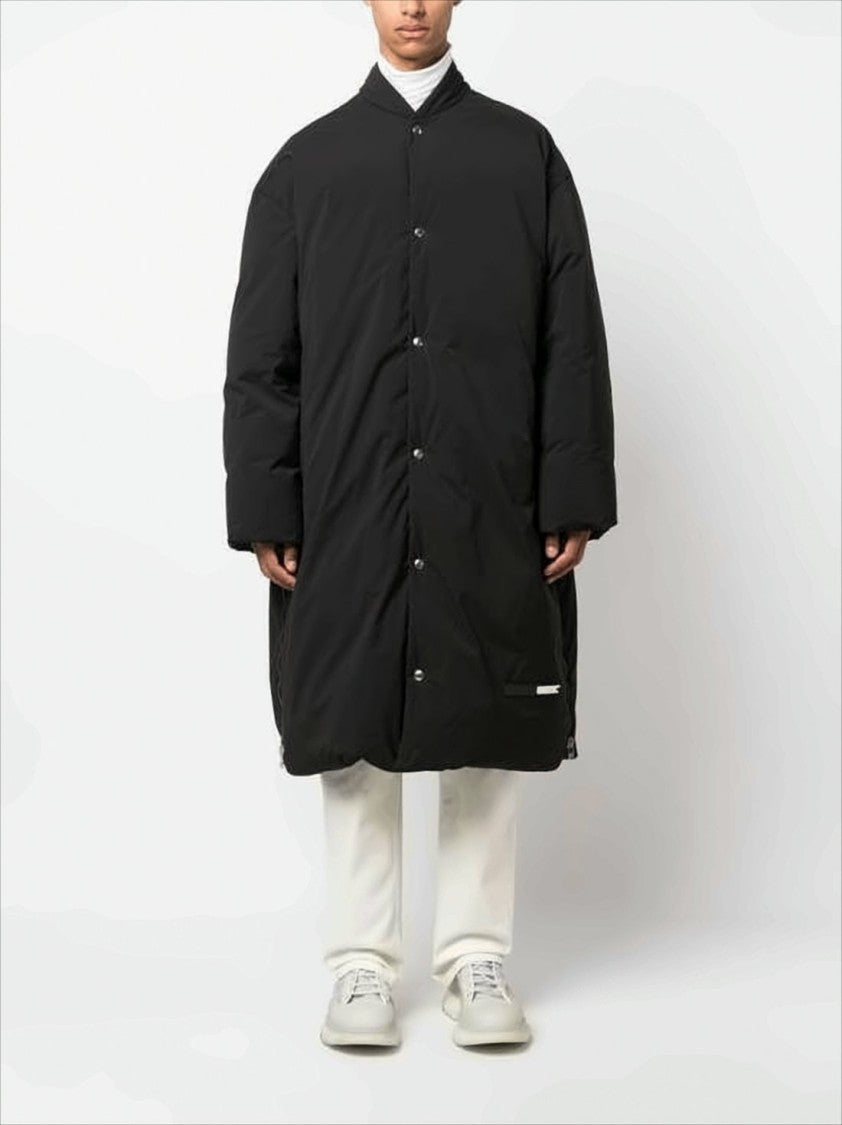 Oamc Oversized Boxy Coat With High Collar