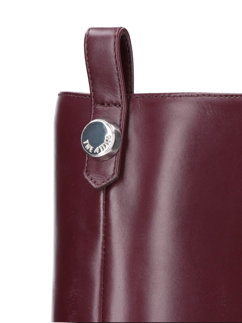 The Attico Mid-Calf Brown Leather Boots