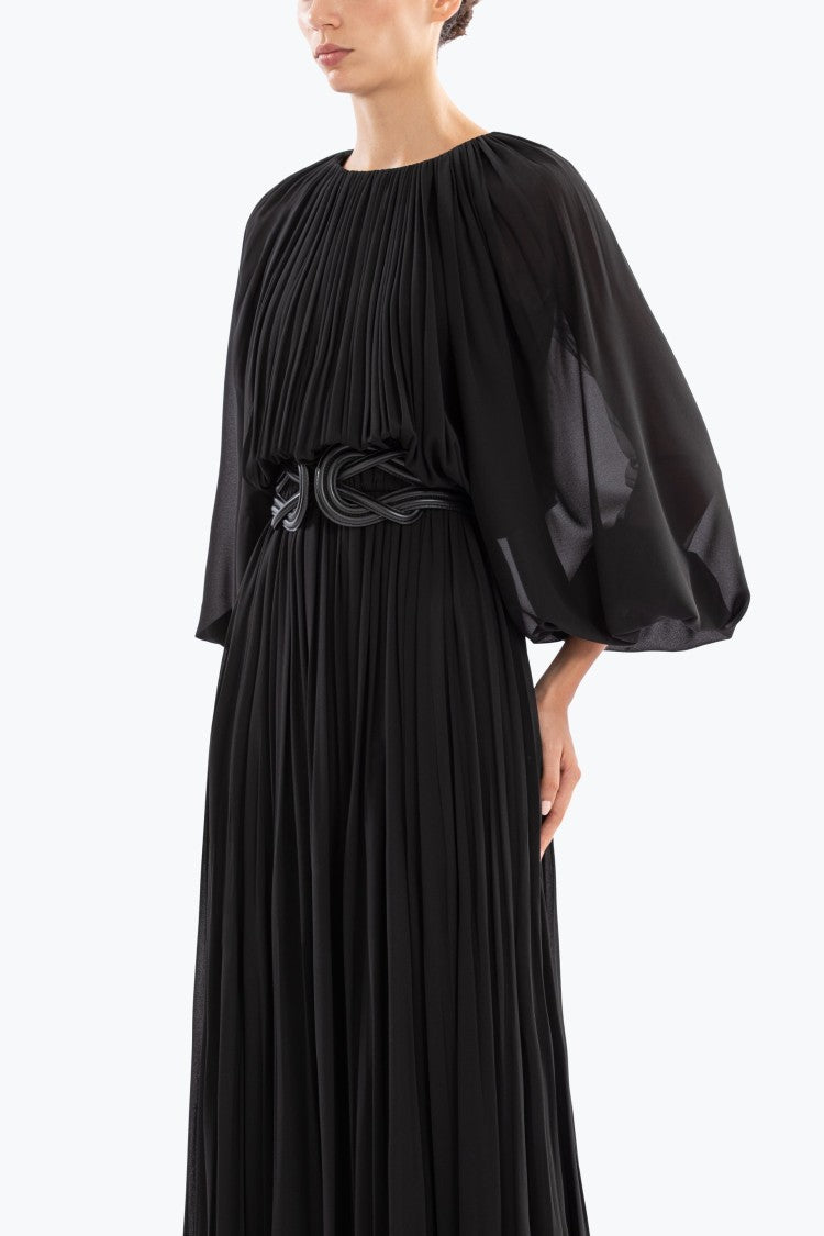 Saiid Kobeisy Pleated Long Dress