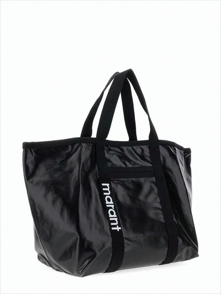 Isabel Marant Black Tote Bag With Spacious Trapezoidal Design