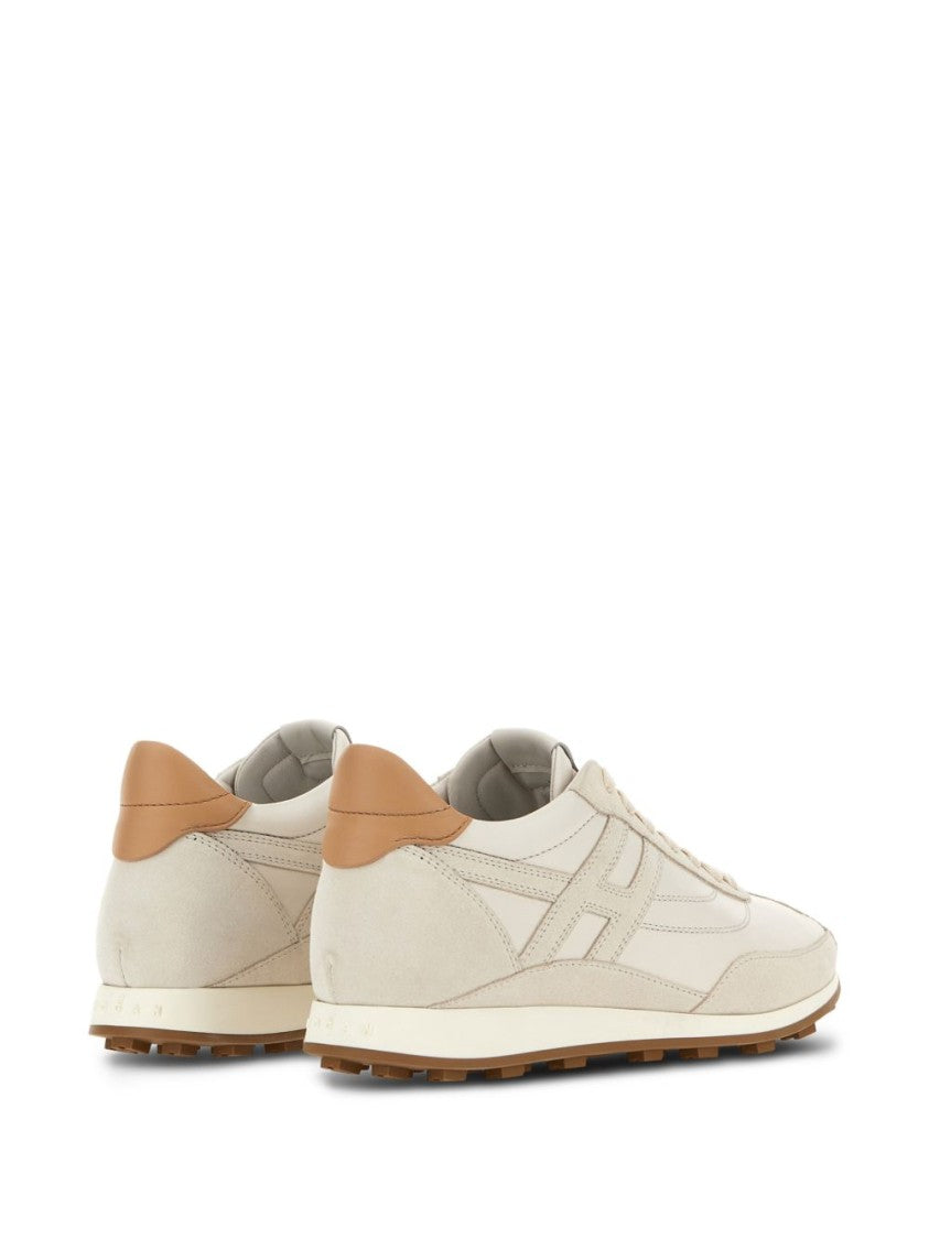 Hogan Silk And Nylon Flat Sole Sneakers