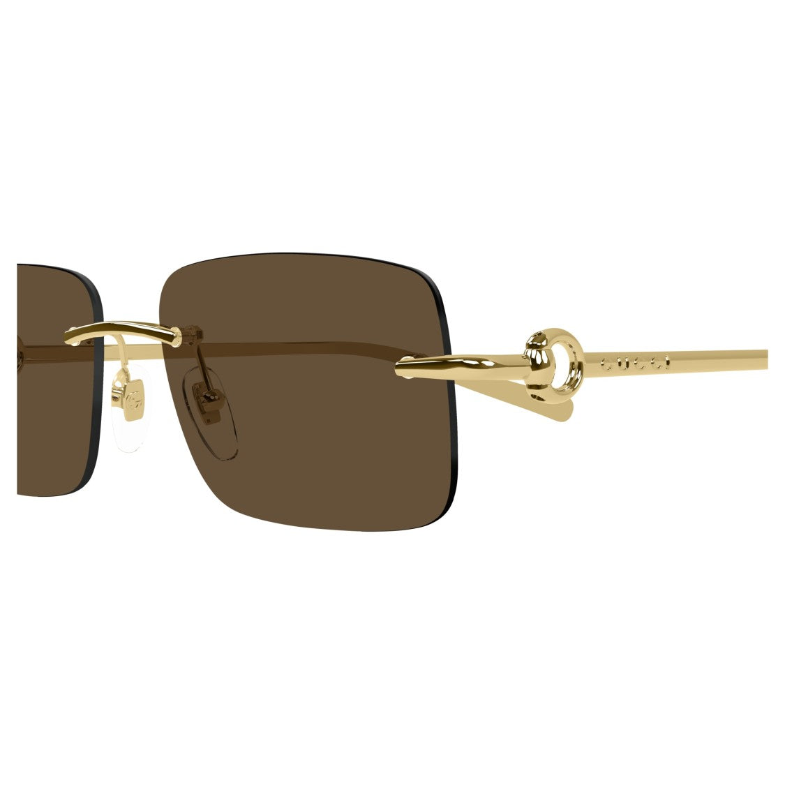 Gucci Gg1703s Rimless Rectangular Sunglasses