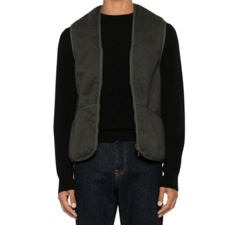 Barbour Sage Gilet In Cozy Acrylic Fleece