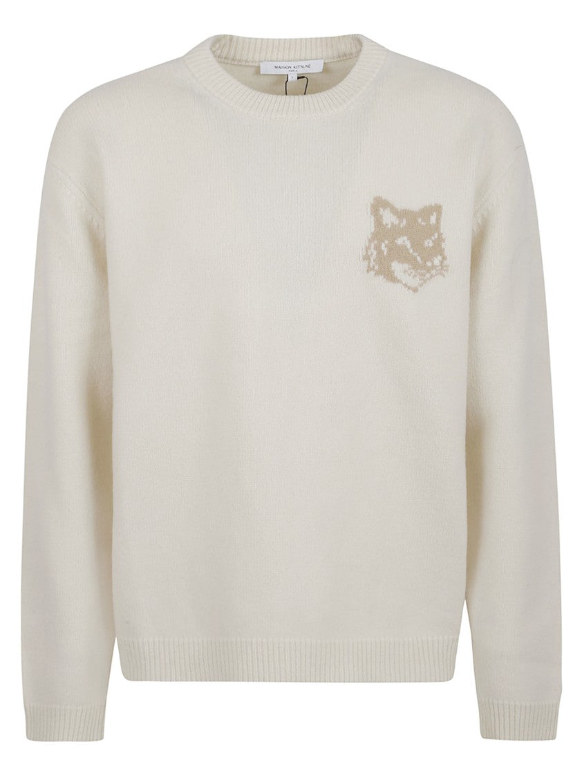 Maison Kitsuné Finely Knit Merino Wool Sweater