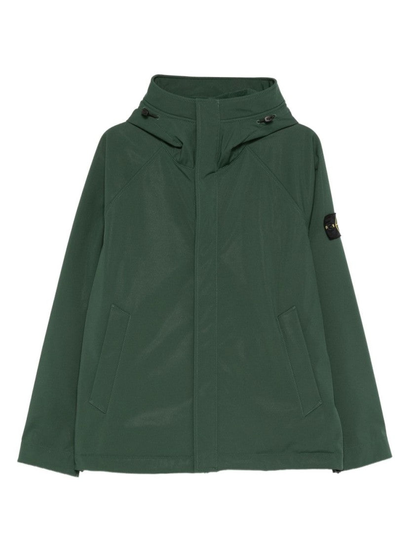 Stone Island Hooded Parka In Lightweight 3-Layer Technical Fabric