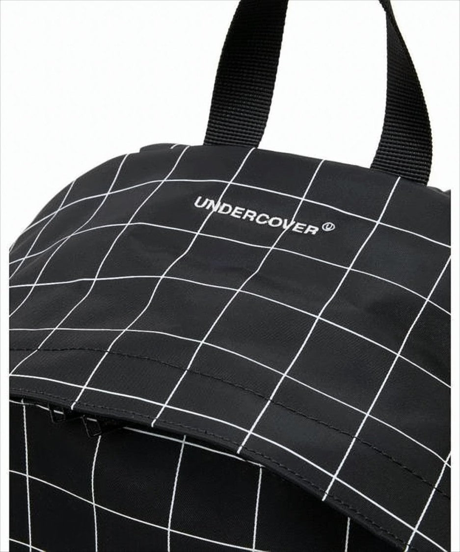 Undercover Grid-Pattern Nylon Backpack With Padded Straps
