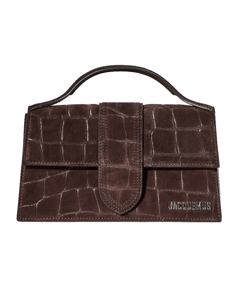 Jacquemus Grand Bambino Suede Coconut Brown
