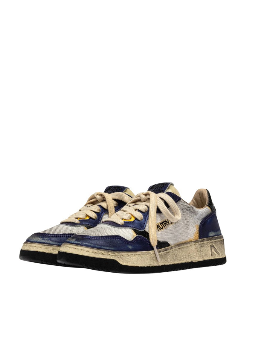 Autry White Leather Mesh Medalist Sneakers