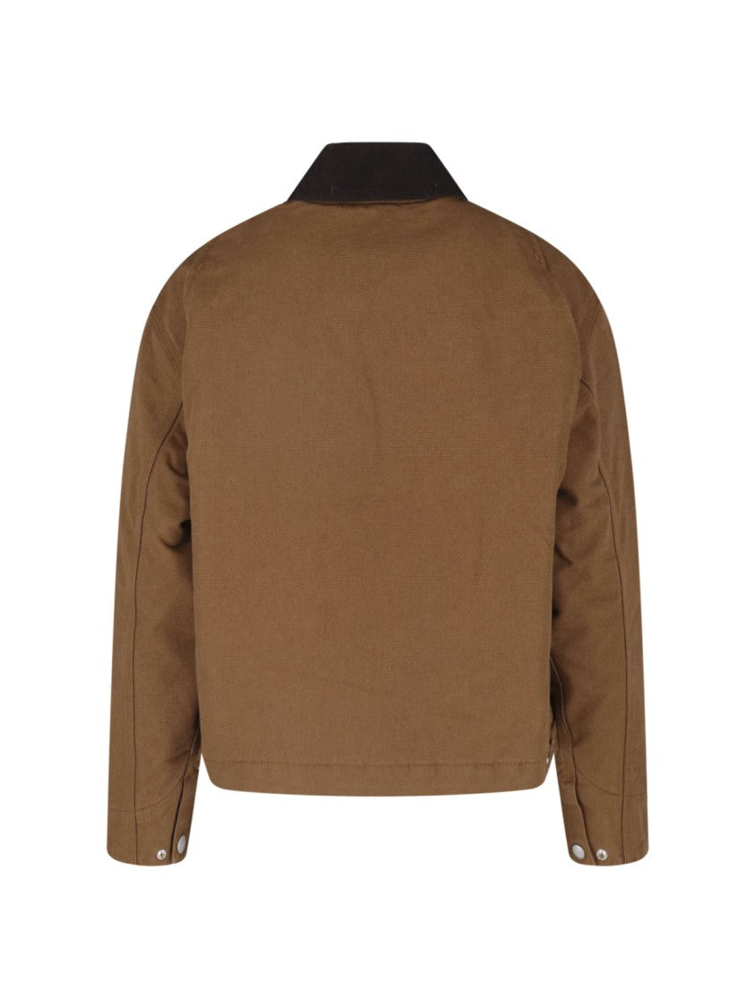 Carhartt Wip Brown Og Detroit Cotton Zip-Up Jacket