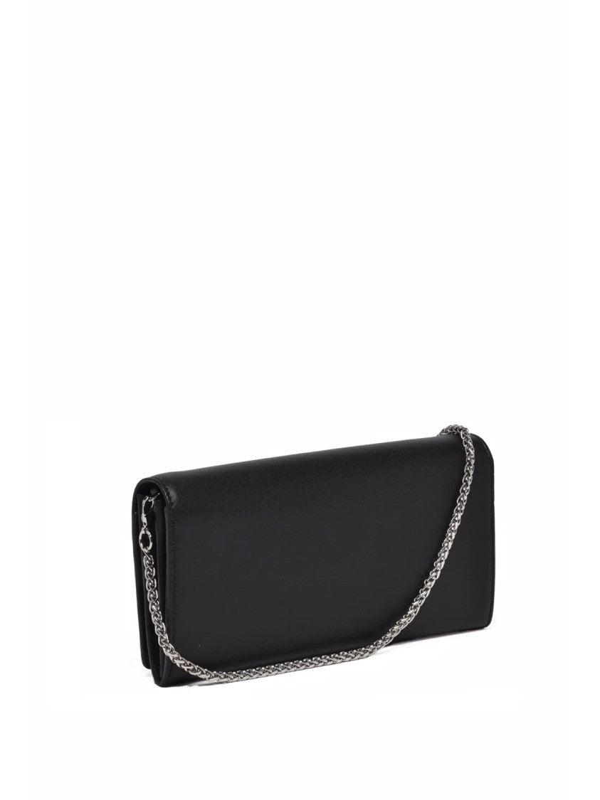 Vivienne Westwood Black Leather Chain Wallet