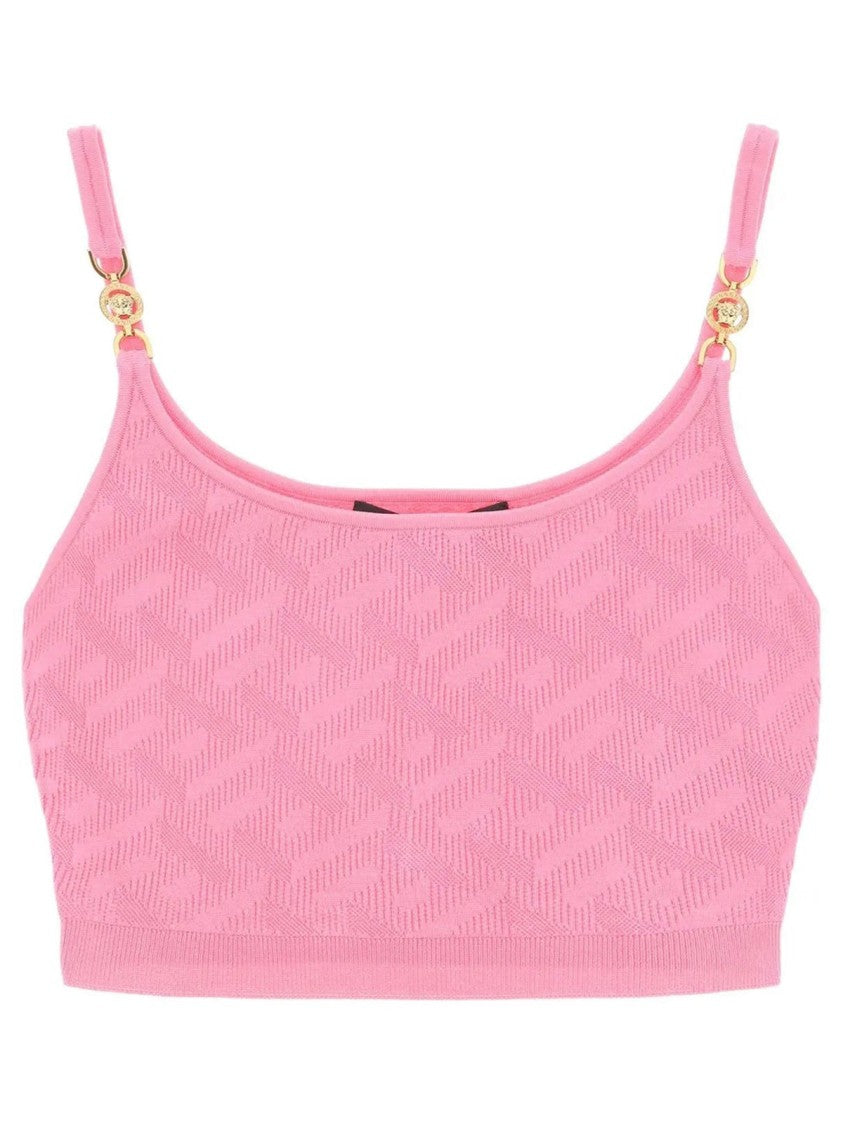Versace La Greca Cropped Top