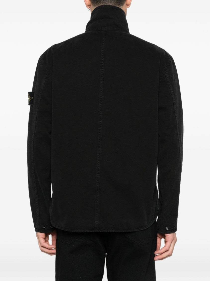 Stone Island Comfort Fit Black Casual Shirt