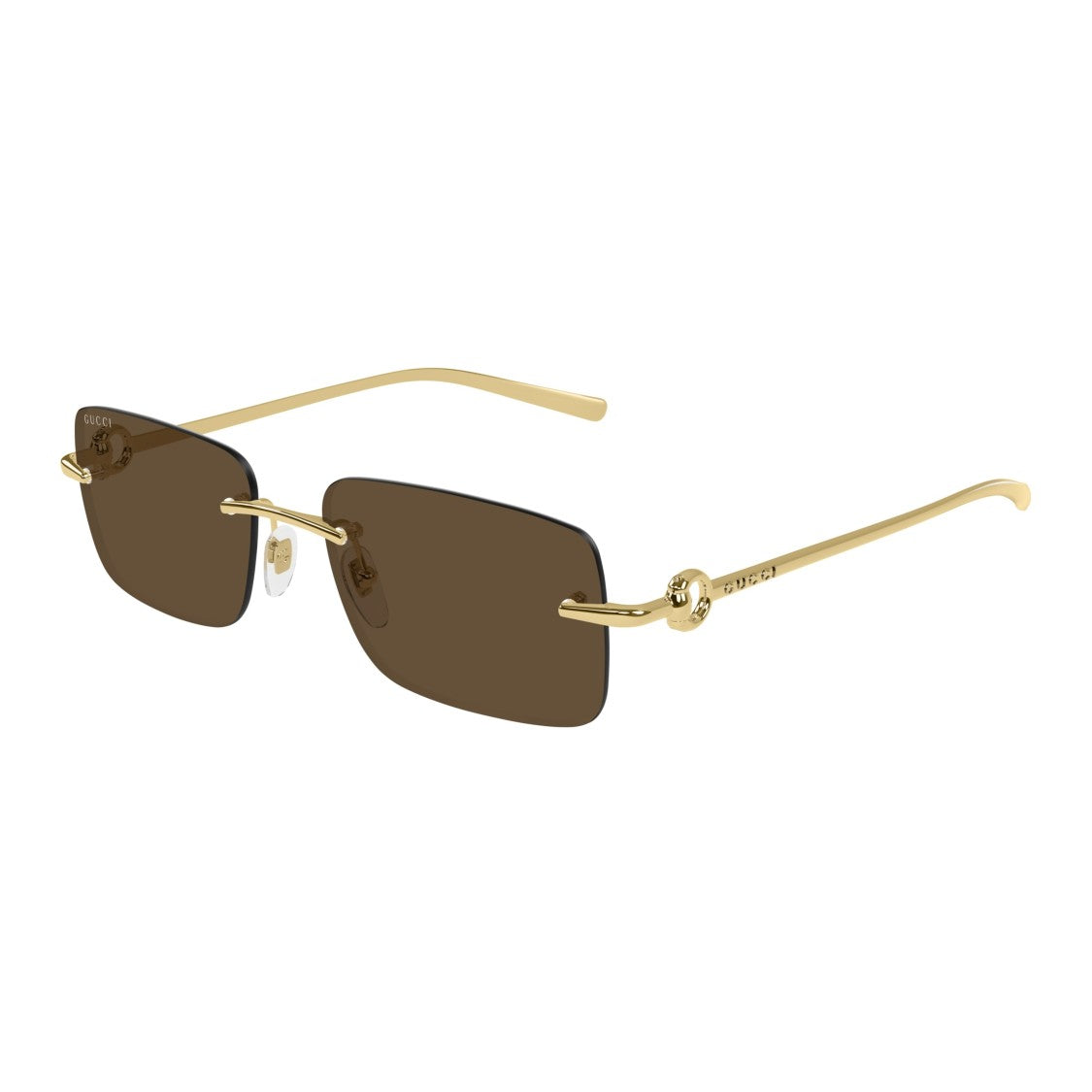 Gucci Gg1703s Rimless Rectangular Sunglasses