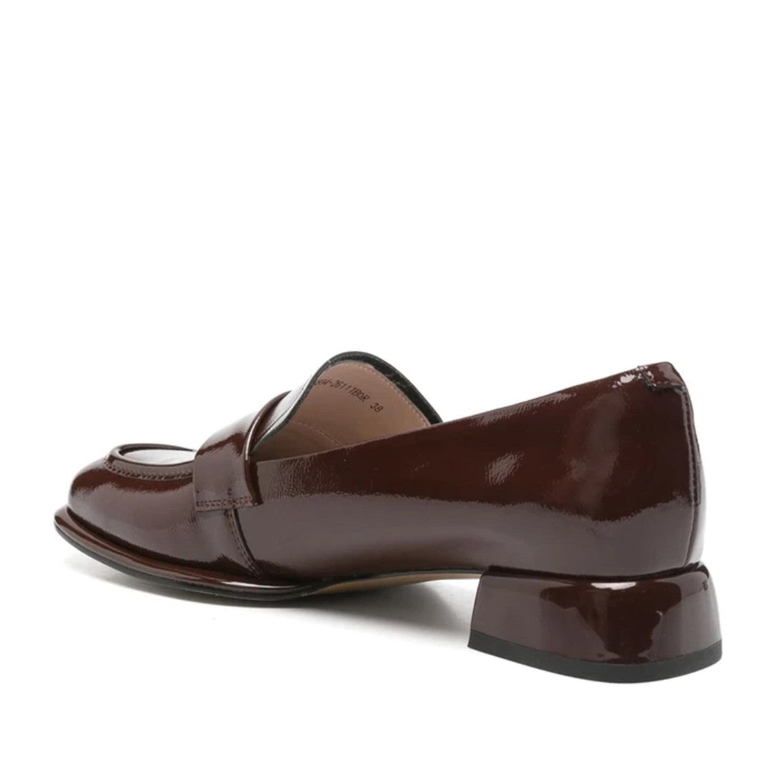 Sergio Moretti Red Glossy Classic Penny Strap Patent Leather Loafers