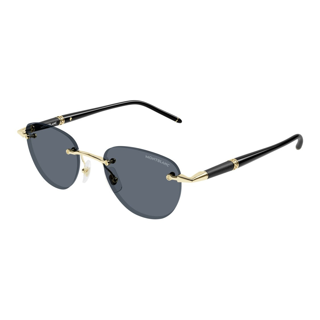 Montblanc Mb0412s Rimless Cat-Eye Sunglasses With Gold-Tone Accents