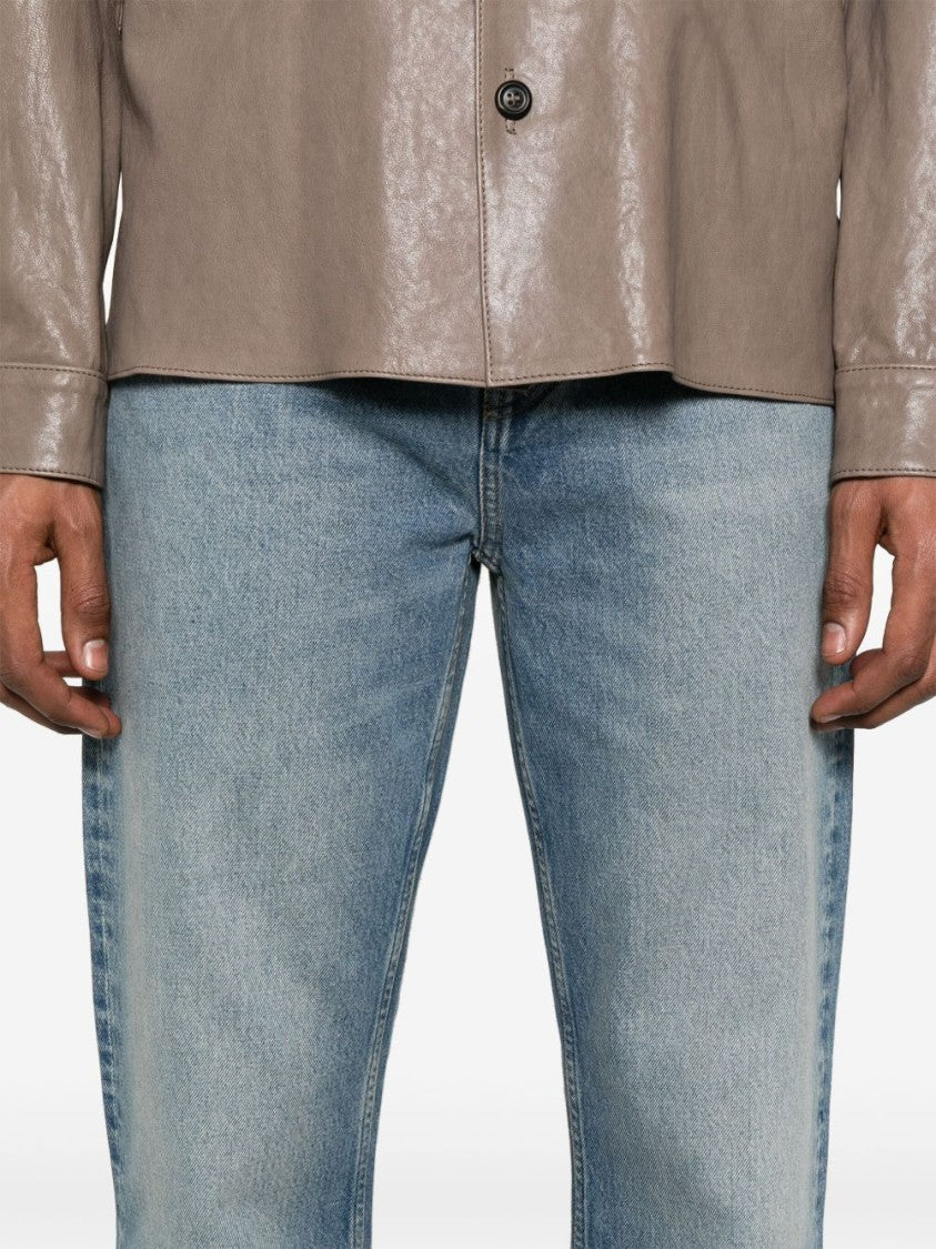 Sunflower Light Blue Cotton Jeans With Classic Five-Pocket Design