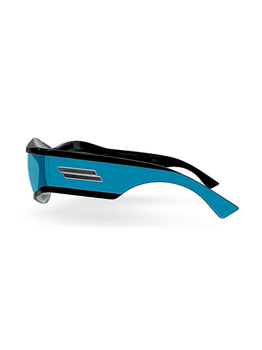 Bottega Veneta Black Bv1244s Aerodynamic Blue Sunglasses