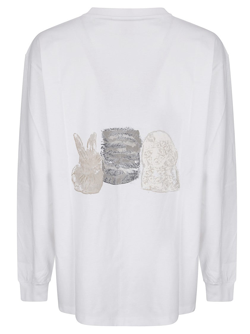 Ganni Oversized Long-Sleeve T-Shirt