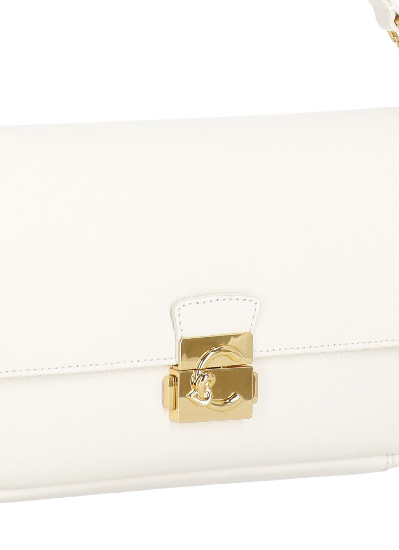 Coccinelle C-Me Lock Large Shoulder Bag With Gold-Tone Closure