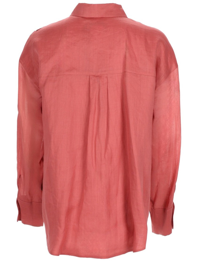 Max Mara Abbraccio Comfort Fit Ramie Shirt