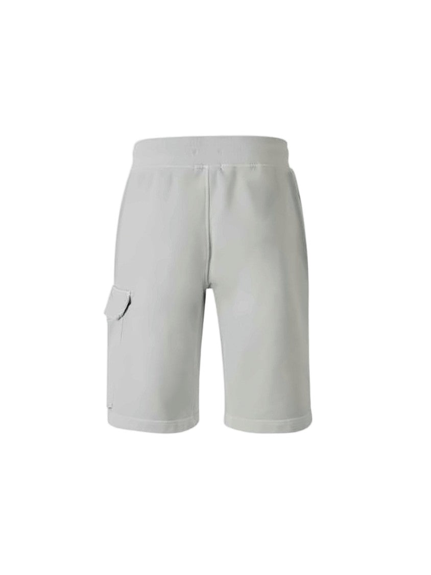 C.P. Company Minimalist Grey Shorts With Distinctive Logo Patch