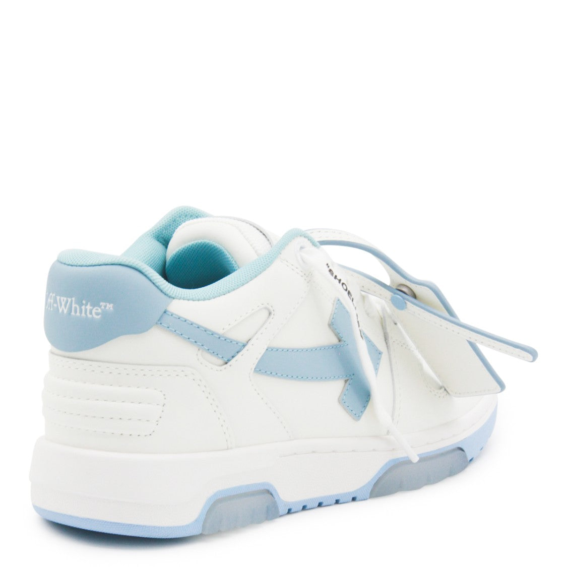 Off-White Low-Top White And Light Blue Sneakers