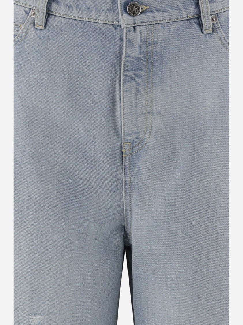 Golden Goose Wide-Leg Cotton Palazzo Pants