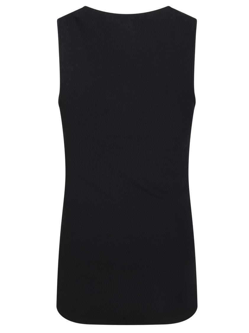 Entire Studios Fitted Sleeveless Boat Neck Top