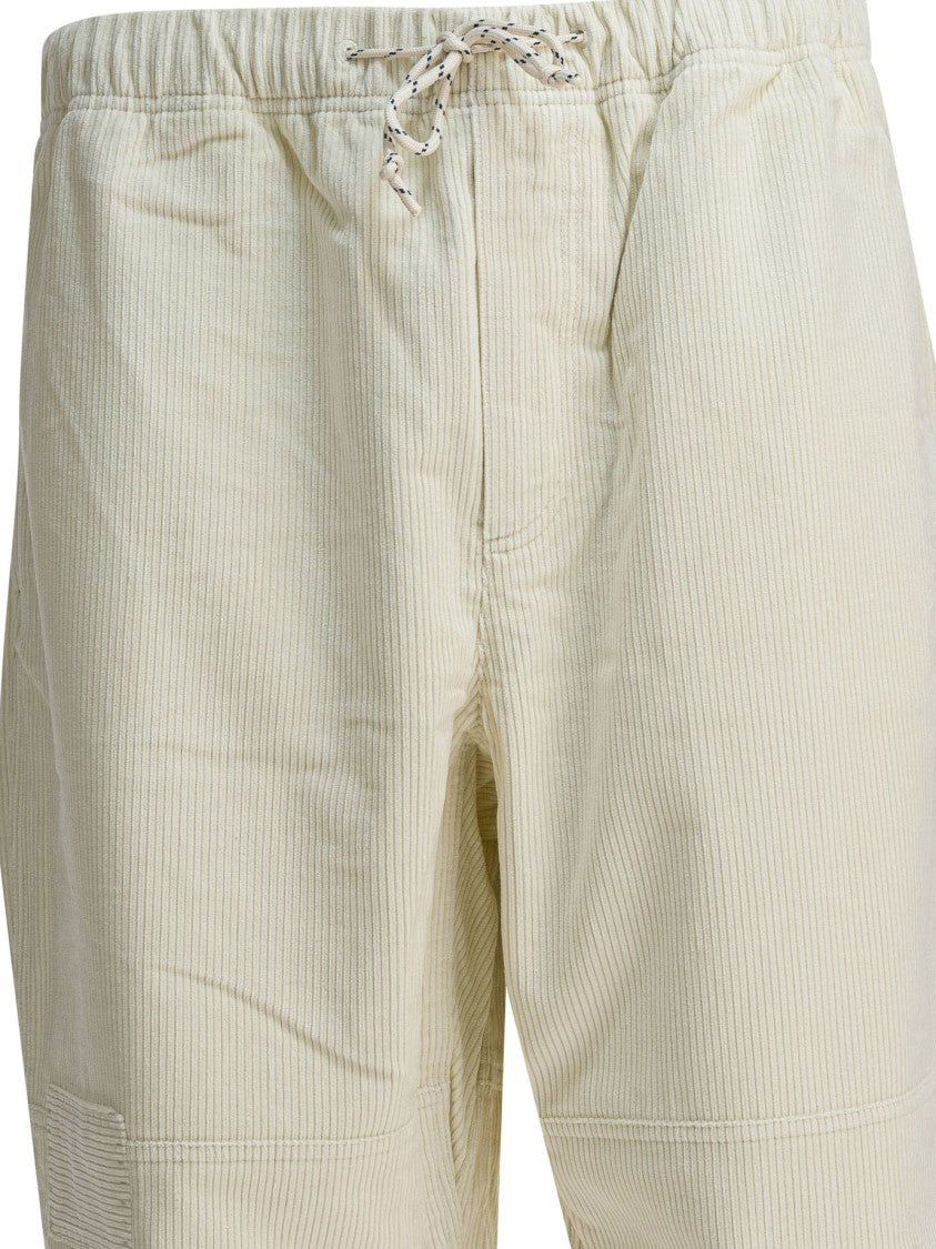 Mammut Relaxed Fit Cotton Trousers With Textured Fabric