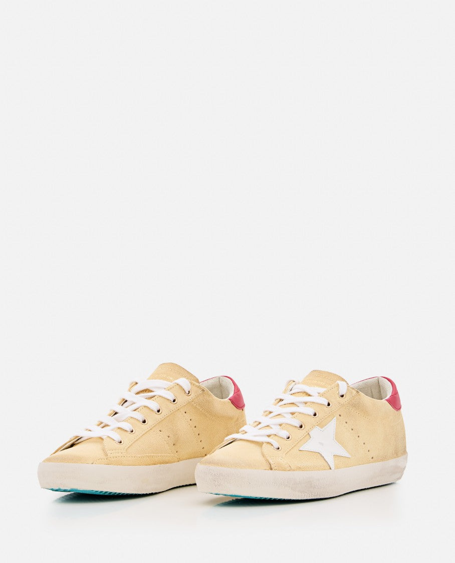 Golden Goose Beige Super Star Lace-Up Sneakers
