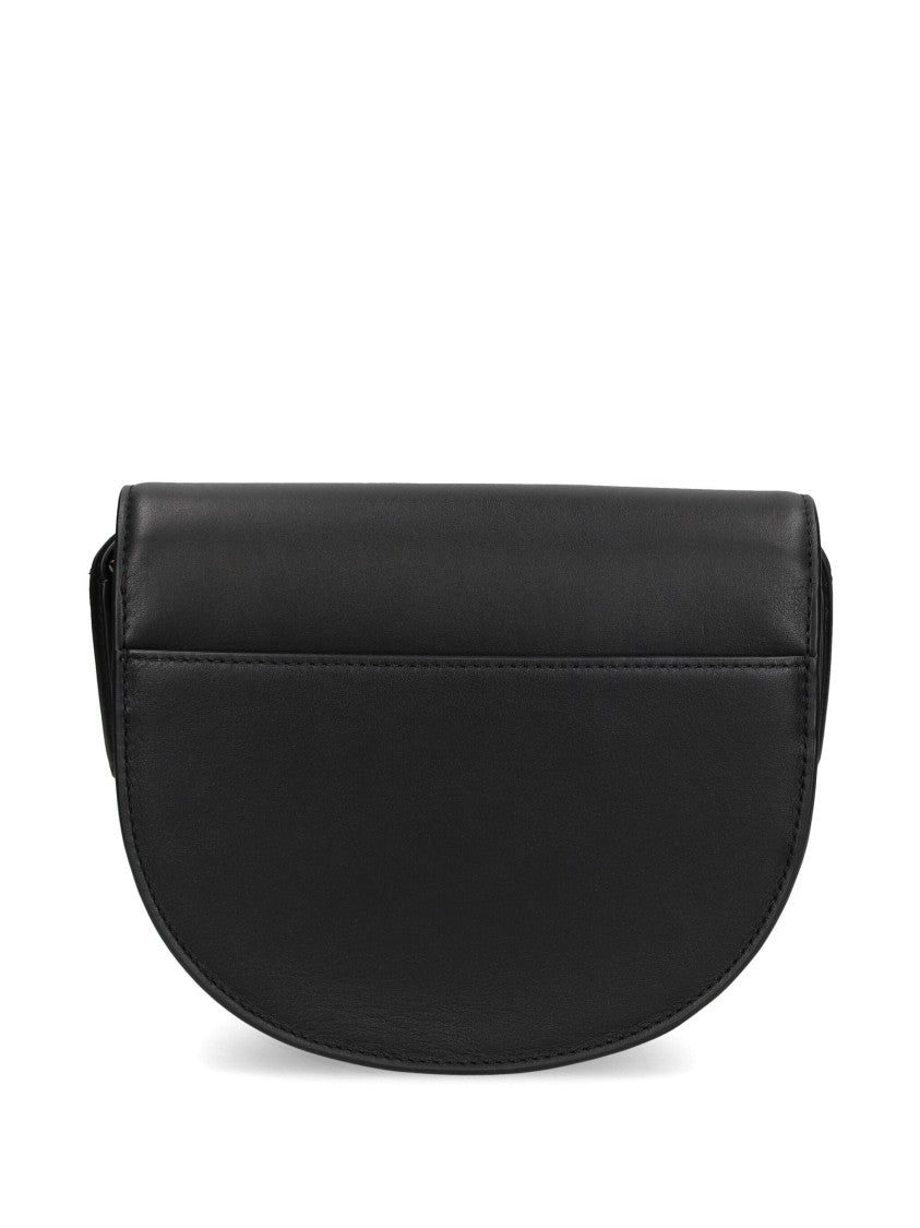 Lauren Ralph Lauren Black Leather Belt Bag