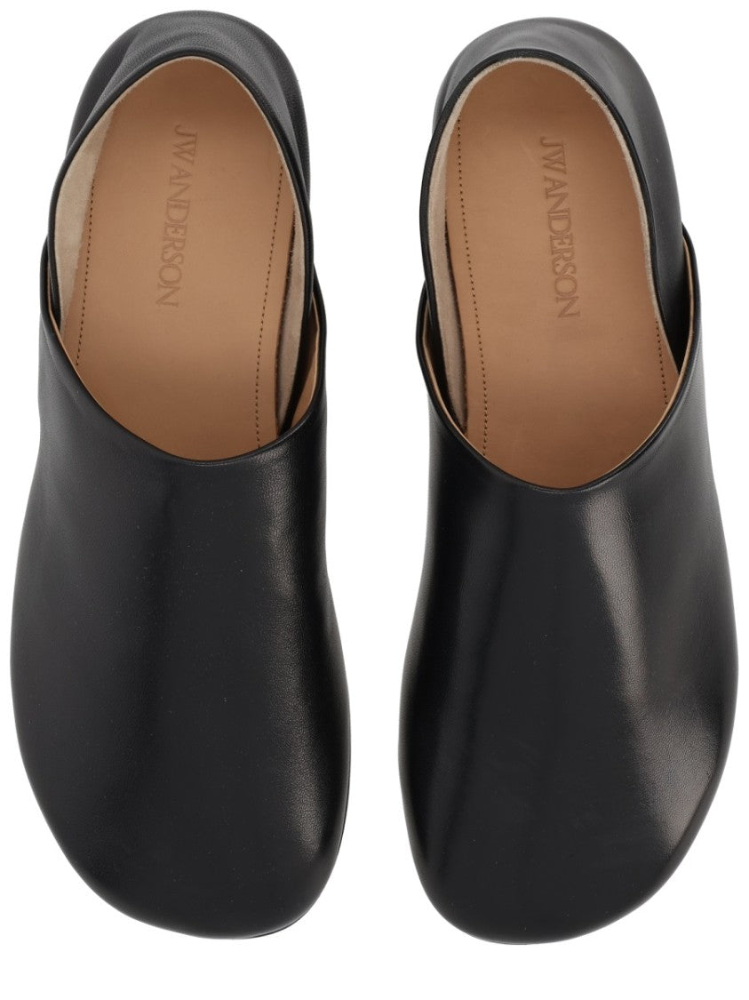 J. W. Anderson Pointed-Toe Backless Lambskin Slippers