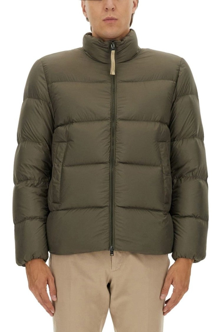 Woolrich Classic Structured Green Coat