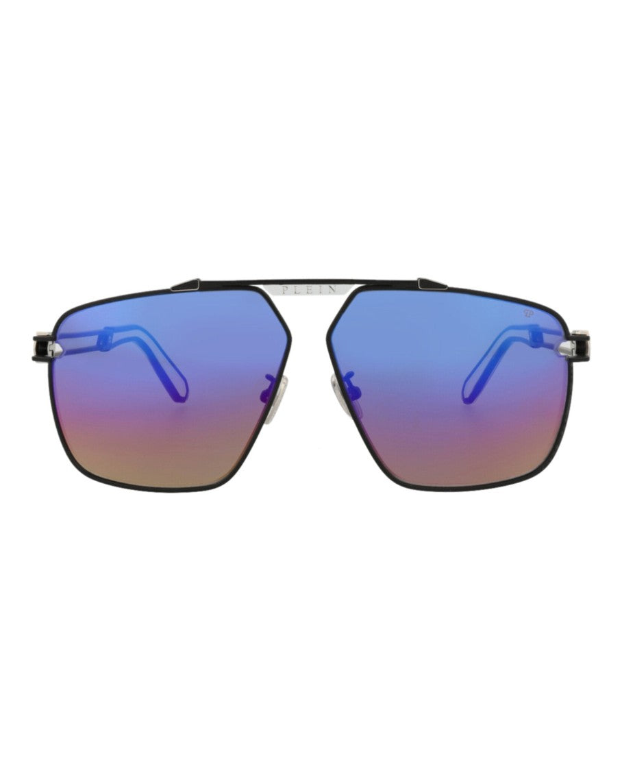 Philipp Plein Aviator-Frame Titanium Sunglasses With Gradient Lenses