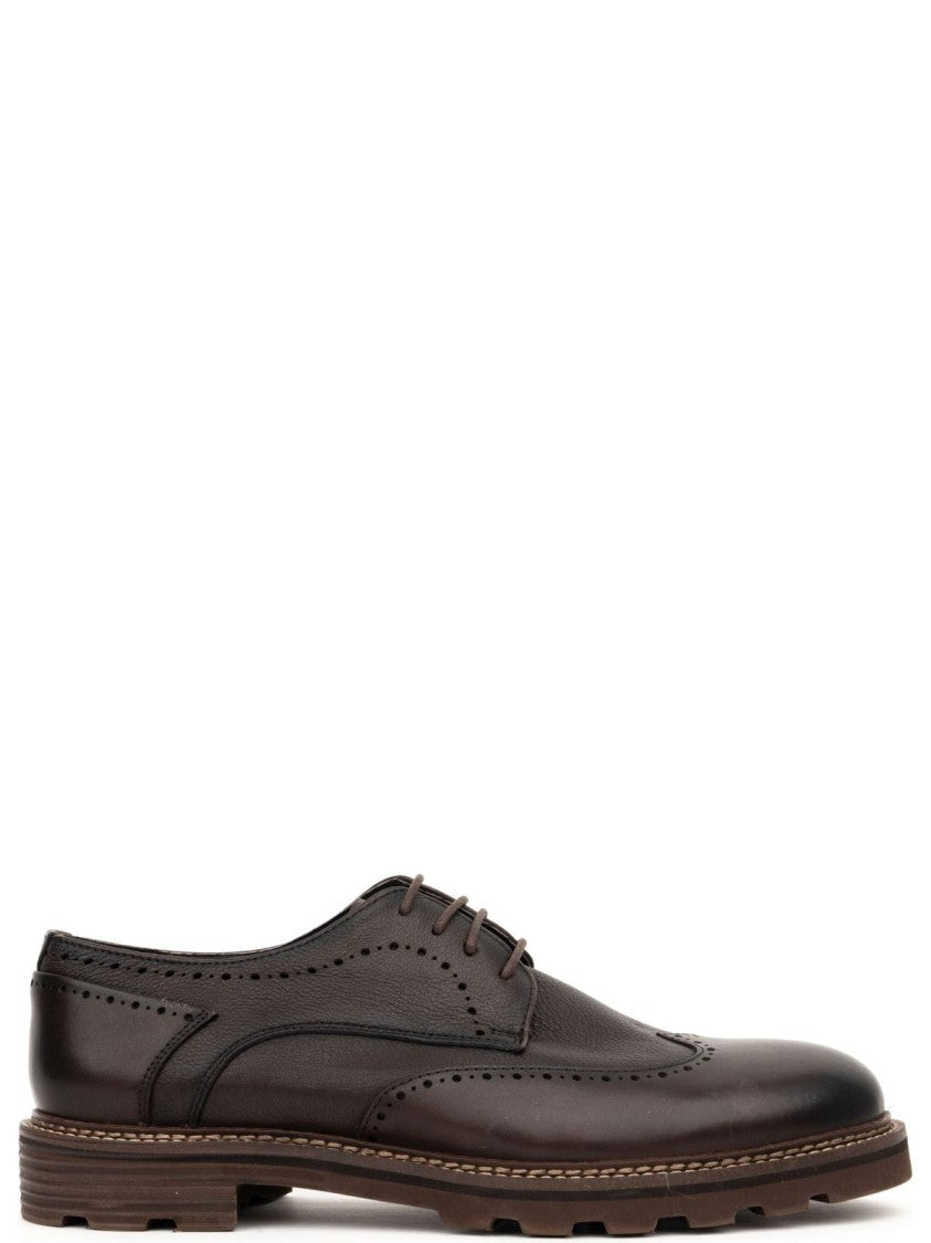 Sergio Moretti Casual Brown Closed Flats Formal Shoes