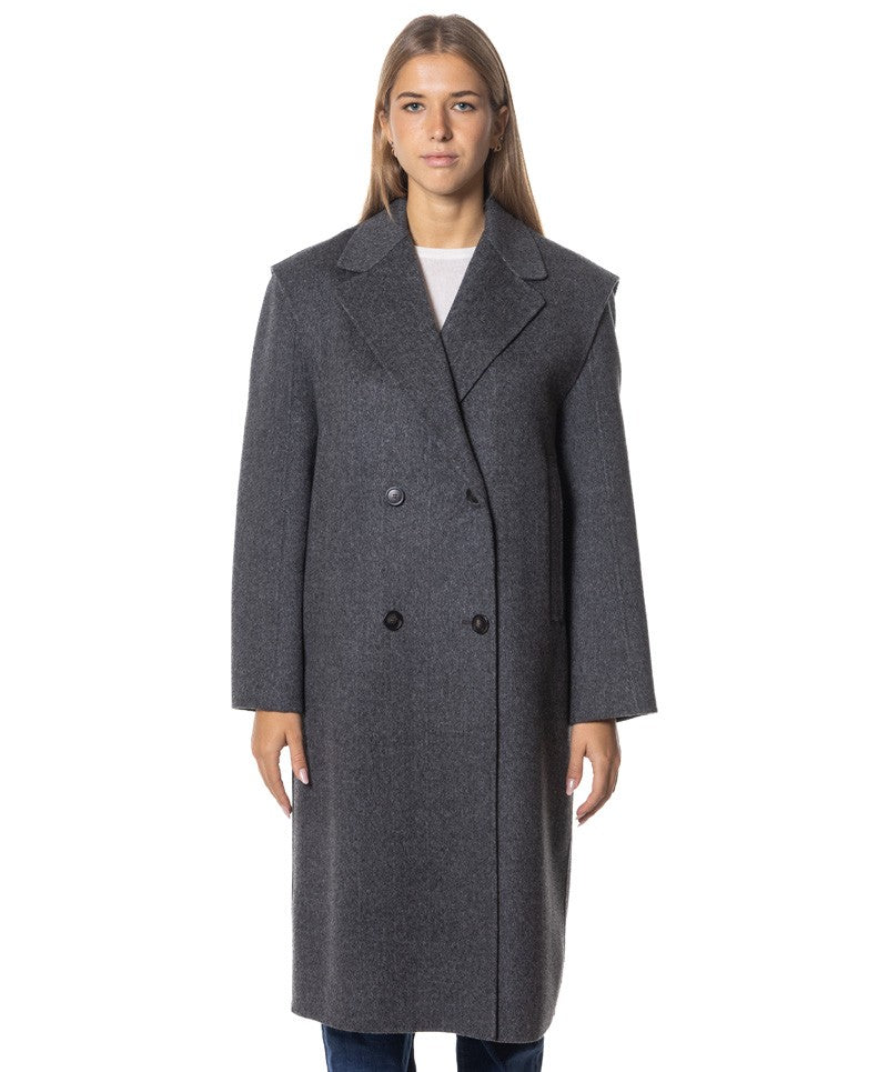 Weekend 2-In-1 Double-Breasted Midi Coat With Removable Bolero