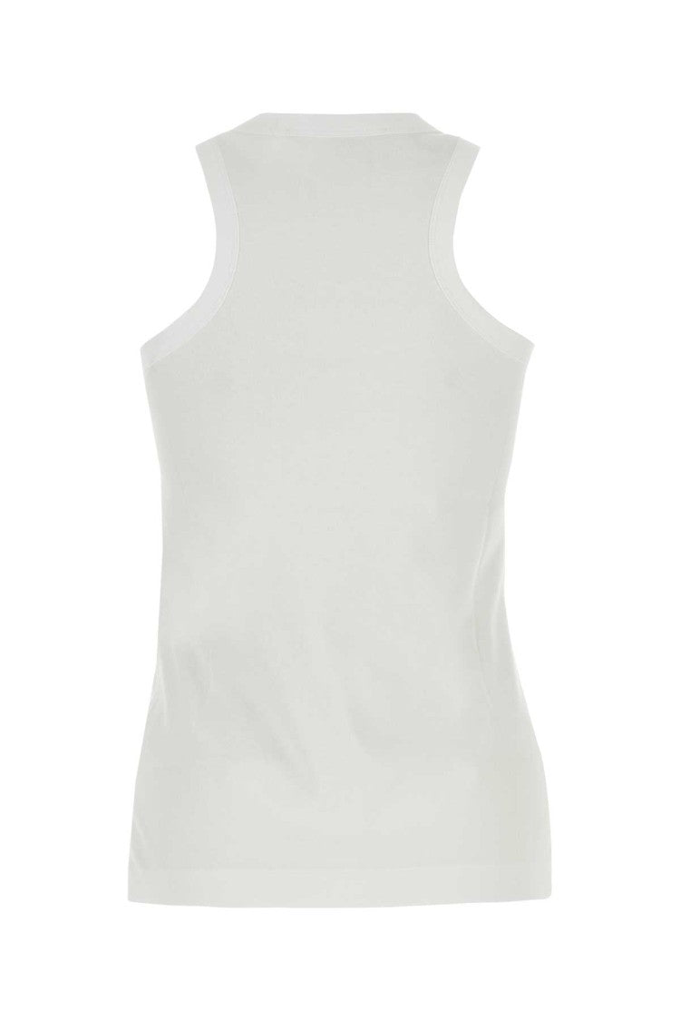 Stella Mccartney White Cotton Tank Top