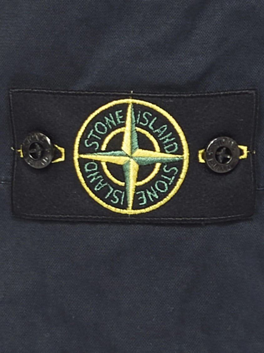 Stone Island Straight-Leg Cargo Pants With Multiple Pockets And Embroidered Patch