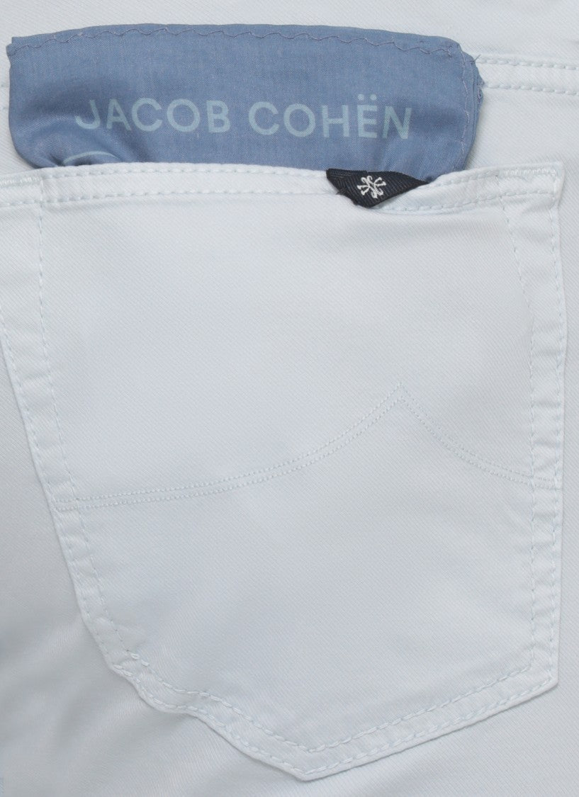 Jacob Cohen Light Blue Nick Slim Cotton Pants