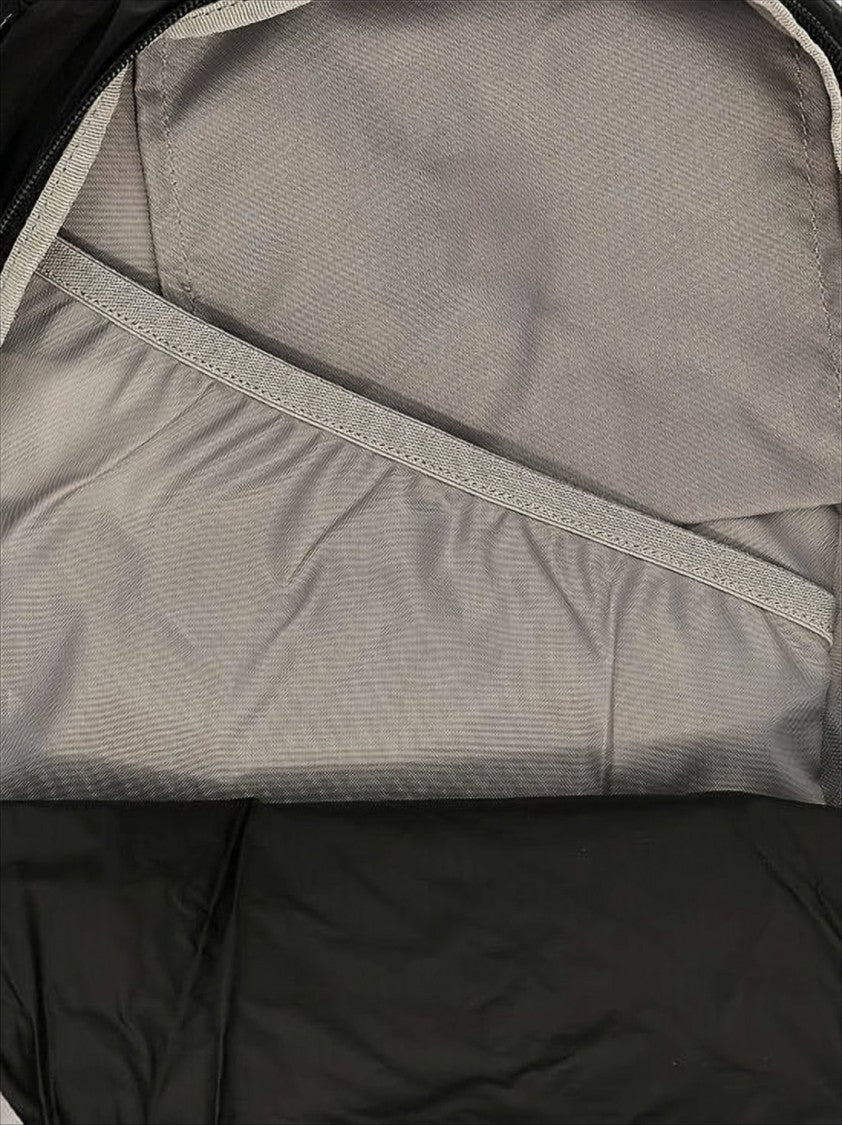 Mm6 By Maison Margiela Structured Black Backpack With Bold Logo Detailing