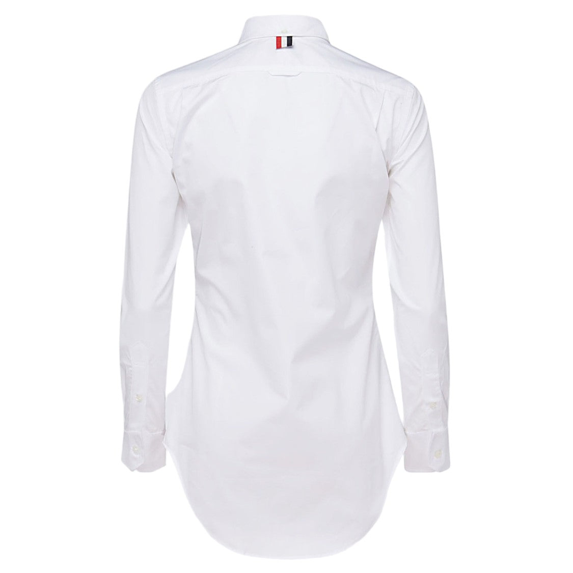 Thom Browne Classic Long-Sleeve Button-Up Shirt With Tricolor Detail